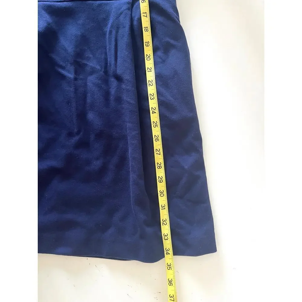 Madewell Navy Blue Verse Ponte Fit & Flare Pocket Sleeveless Mini Dress
